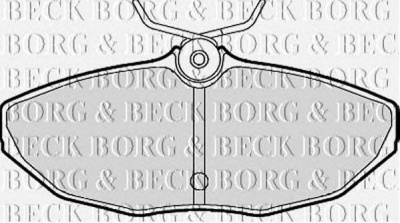 BORG & BECK bbp1870 -  Комплект тормозных колодок, дисковый тормоз